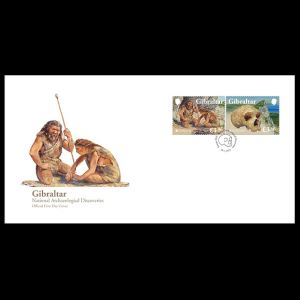 Neandertals on FDC of Gibraltar 2025
