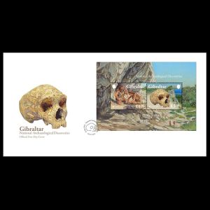 Neandertals on FDC of Gibraltar 2025
