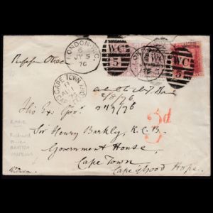 Letter of Richard Owen sent to Sir Henry Barkly in  1876