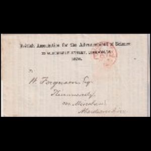 Letter from the British Association for the Advancement of Science with invitation to meeting in Glasgow in 1876