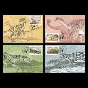 Magyarosaurus dacus on postamrk of Romania 2016