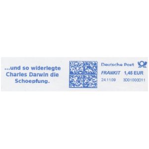 German meter farnking, 2009 - Bicentenary of the birth of Charles Darwin