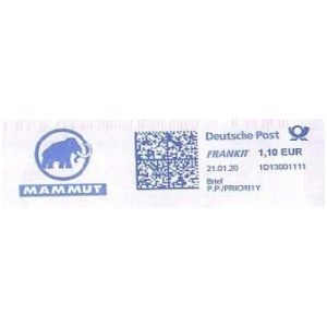 Mammoth on meter franking of Germany 2020