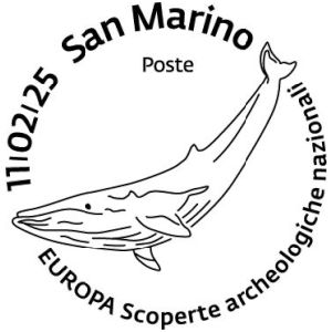 Prehistoric whale Titanocetus on stamp of San Marino 2025
