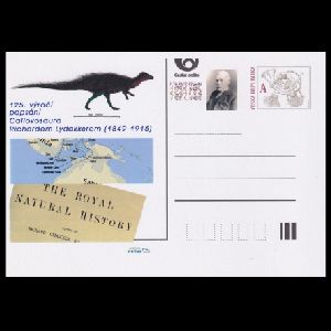 paleontologist Ernst Beyrich on personalized postal stationery of Czech Republic 2015
