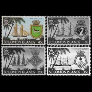 HMS Beagle on stamp of Solomon Islands 1980