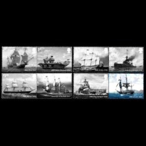 HMS Beagle on ship stamps of UK 2019