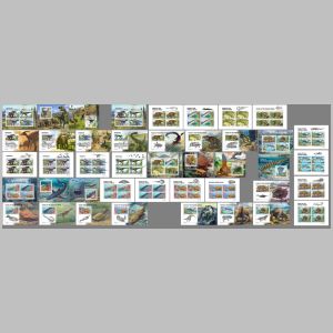 Prehistoric animals on stamps of Liberia 2024