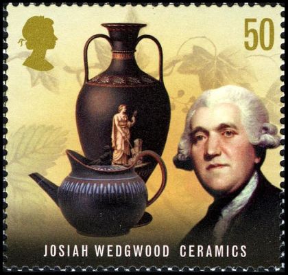 Josiah Wedgwood on  stamp of Great Britain 2009