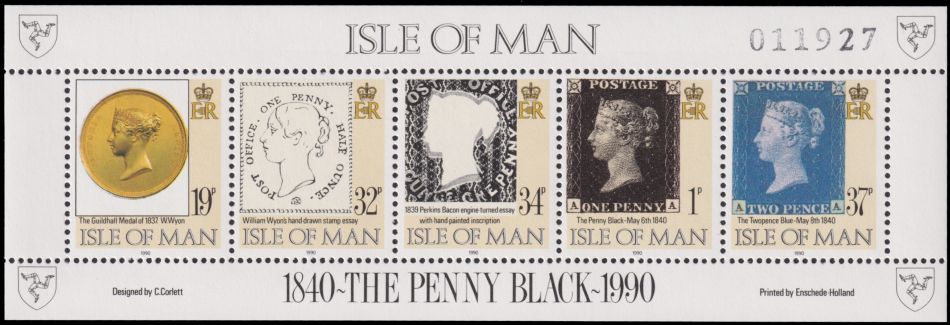The Penny stamps, Sir Rowland Hill, William Mulready and Stanley Gibbons
					on stamps of Isle of Man 2015
