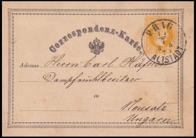 Correspondenz-Karte, Austria 1869 - the first postcard